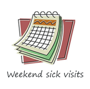 Weekend sick visits